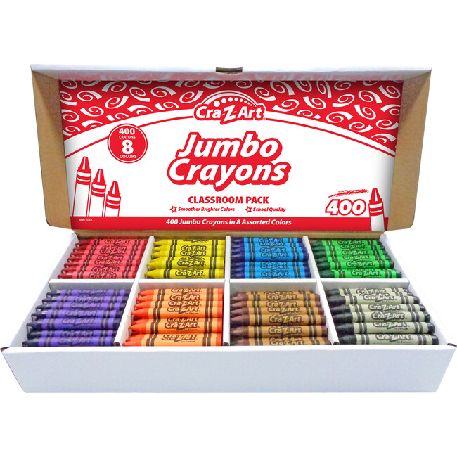 Classroom Pack: Jumbo Crayons - 400 Pieces