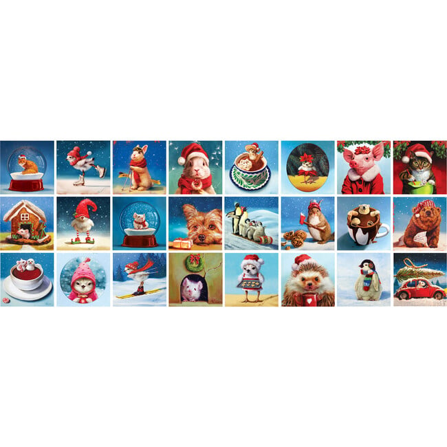 Eurographics: Puzzle Advent Calendar: Christmas Animals Individual Jigsaws - Puzzles - 2