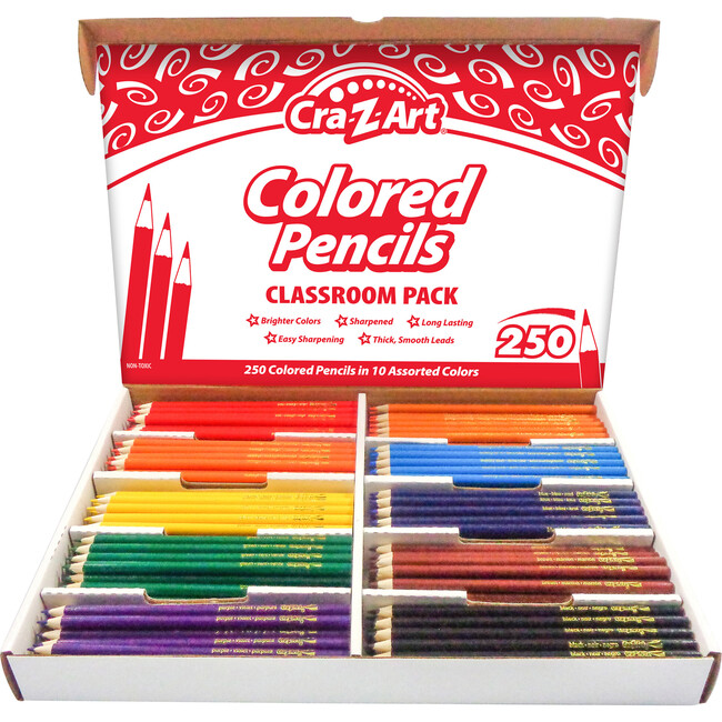 Classroom Pack: Colored Pencils - 250 Pieces