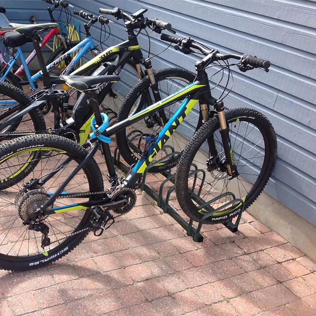 Bicycle Floor Parking Rack Stand for 4 Bicycles - Balance Boards - 3