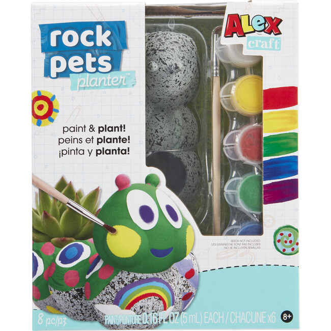 Alex: Rock Pets Caterpillar Planter - DIY Kit