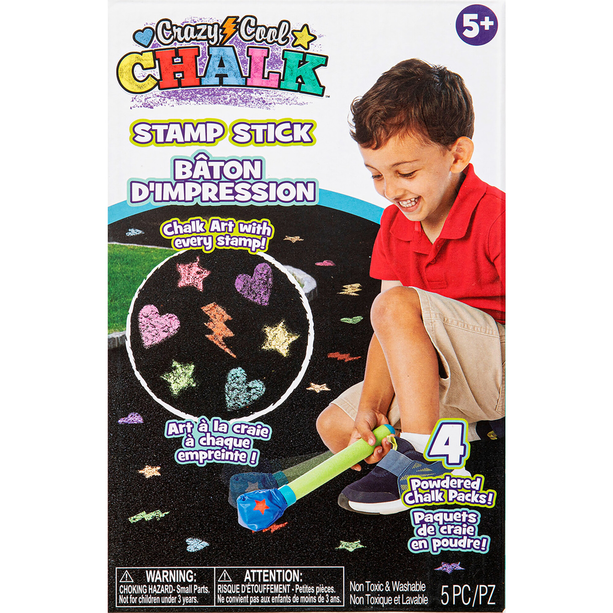 Alex: Crazy Cool Chalk - Stamp Stick Sidewalk & Driveway Art - Coloring - 1