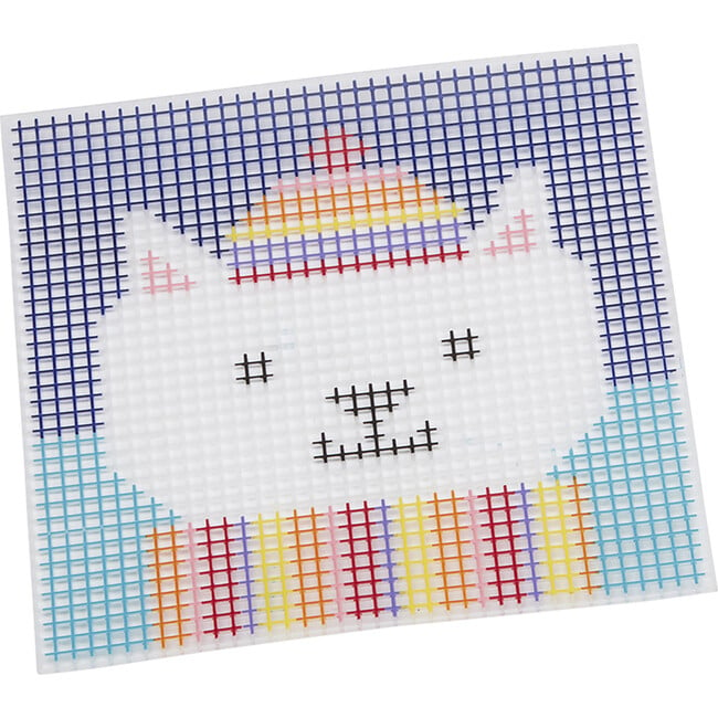 Alex: Glow-In-The-Dark Needlepoint - Cat - DIY Craft Kit - Building Sets - 3