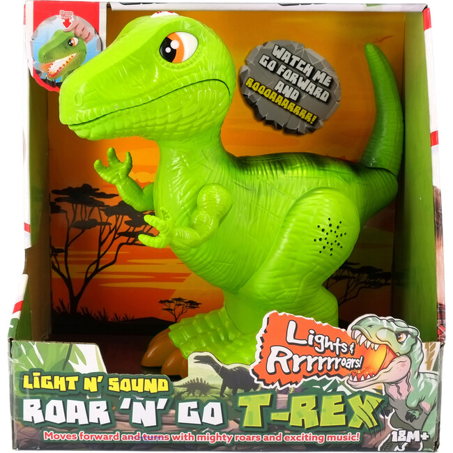 Light N' Sound: Roar N' Go - T-Rex - Dinosaur Action Figure Toy - Infant - 5