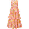 Alexa Print Tiered Frill Maxi Dress, Floral - Dresses - 1 - thumbnail