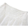 Rose Lace Mini Skirt, Ivory - Skirts - 3