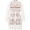 Mania Lace Long Sleeve Dress, Ivory - Dresses - 1 - thumbnail