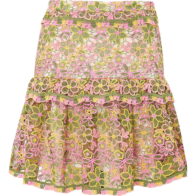 Ella Embroidered Mini Skirt, Floral