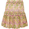 Ella Embroidered Mini Skirt, Floral - Skirts - 1 - thumbnail