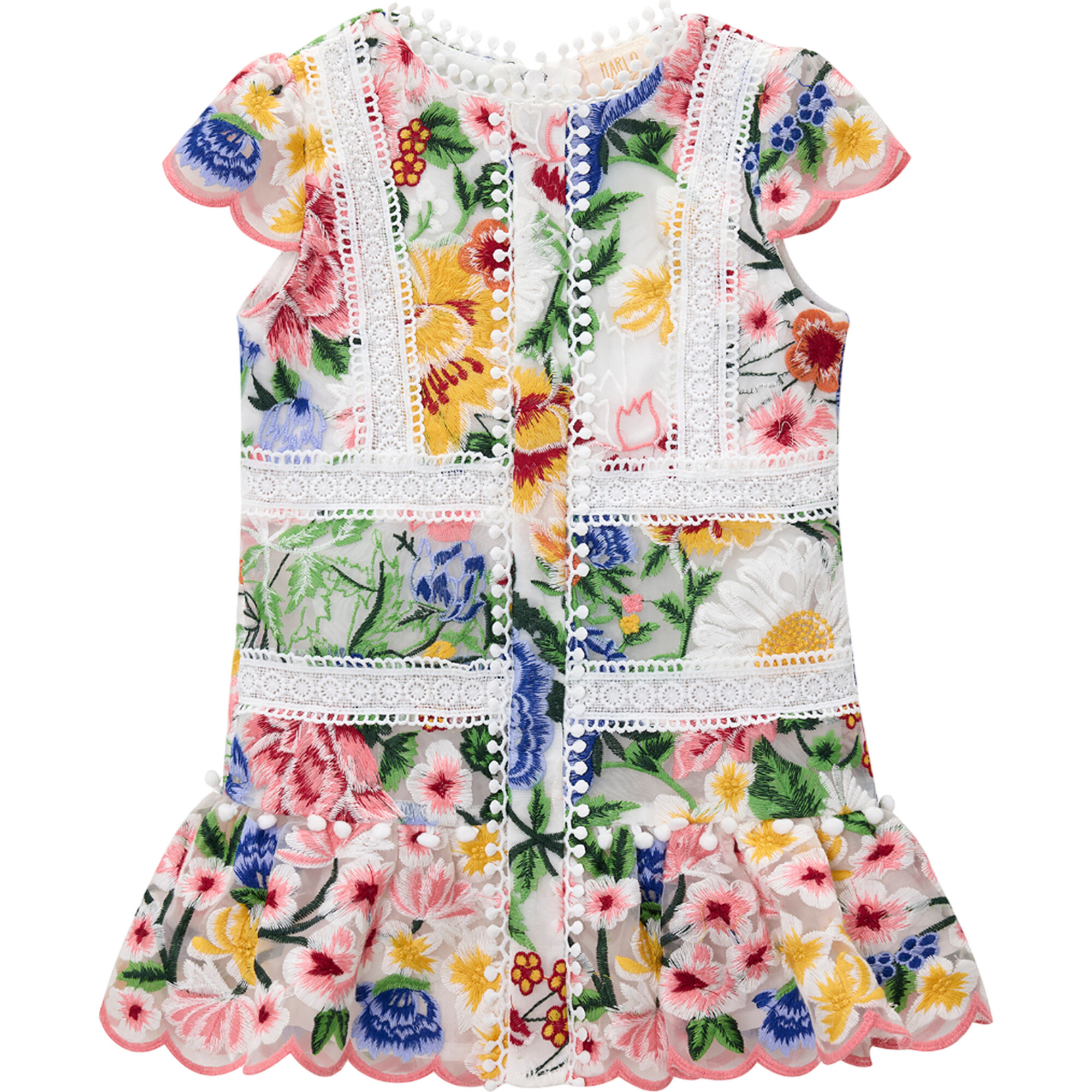 Baby's Karla Embroidered Mini Dress, Floral - Dresses - 1