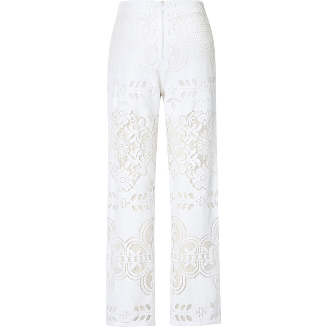 Estelle Lace Pant, Ivory - Pants - 2