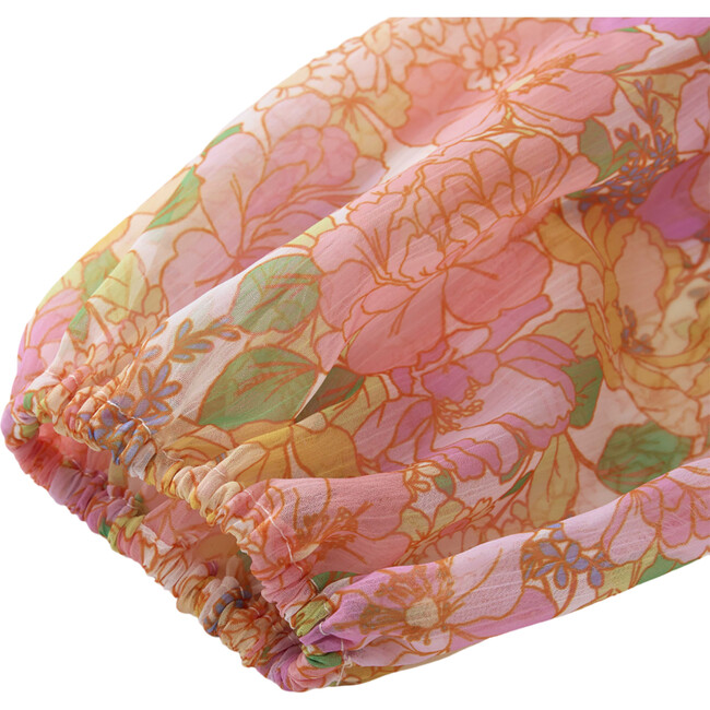 Alexa Print Balloon Sleeve Frill Dress, Floral - Dresses - 5