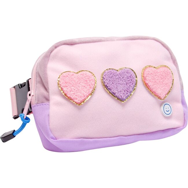 Hook & Loop Lux Belt Bag, Pink And Lavender