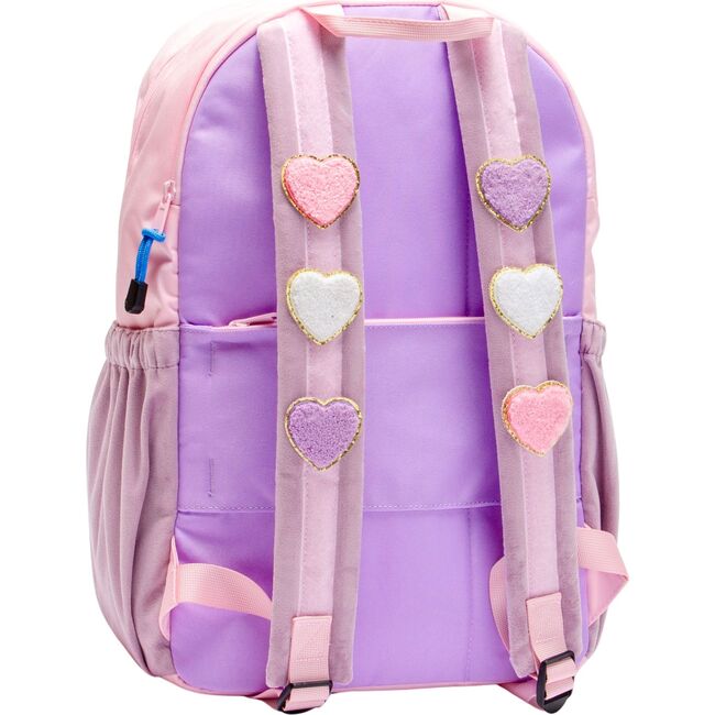 Large Hook & Loop Becco Backpack, Pink/Lavender - Backpacks - 4