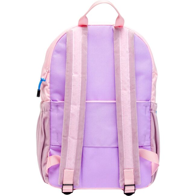 Large Hook & Loop Becco Backpack, Pink/Lavender - Backpacks - 5