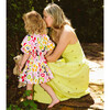 Kids Ella Print Round Neck Dress, Painted Bloom - Dresses - 2