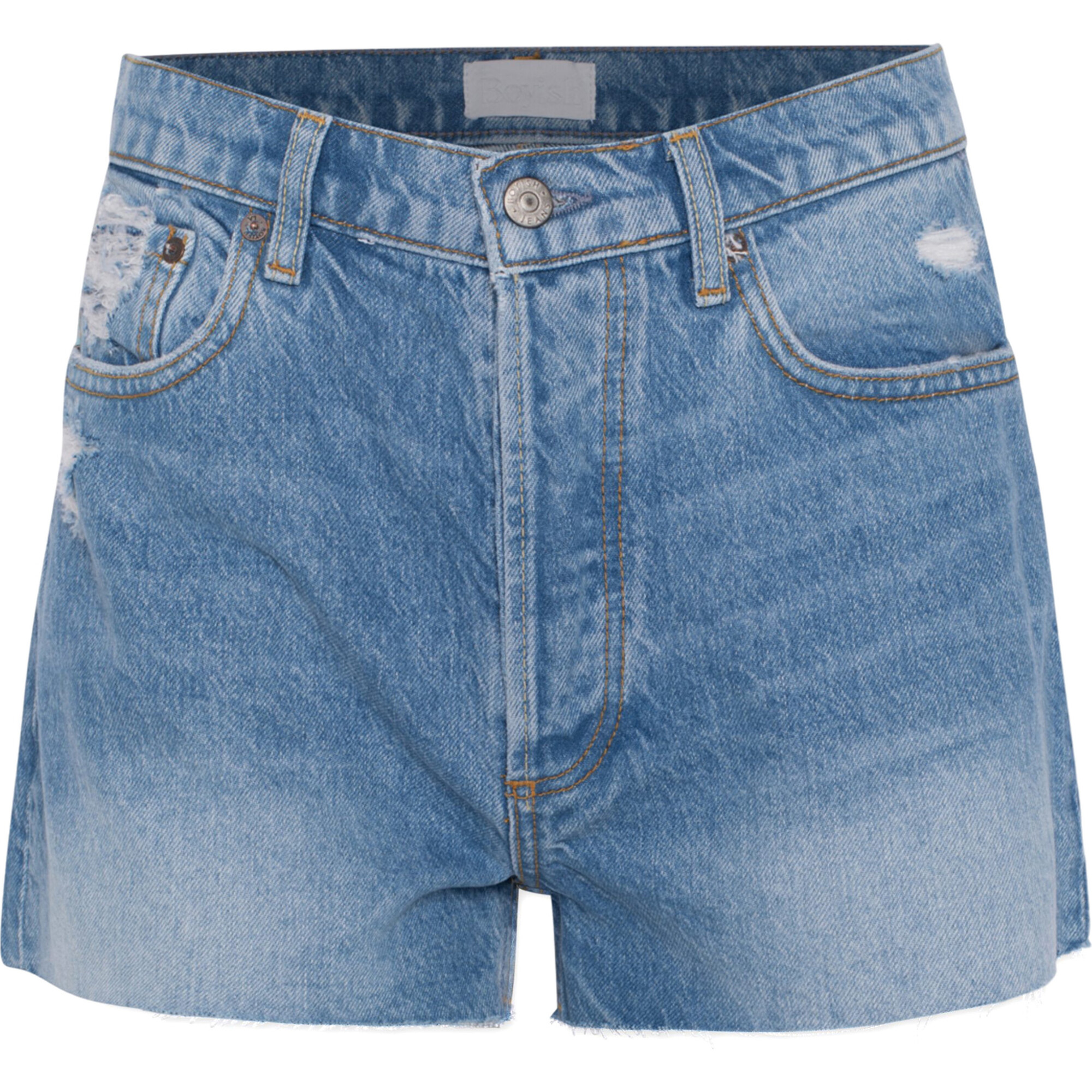 The Cody High-Rise Comfort Fit Raw Hem Cut-Off Denim Shorts, Silverado - Shorts - 1