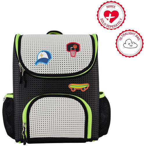 Student Backpack, Neon Lime & Nimix Champ Red Set of 3