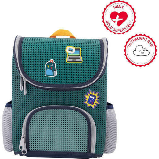 Student Backpack, Multi Green & Nimix School Boy Set of 3