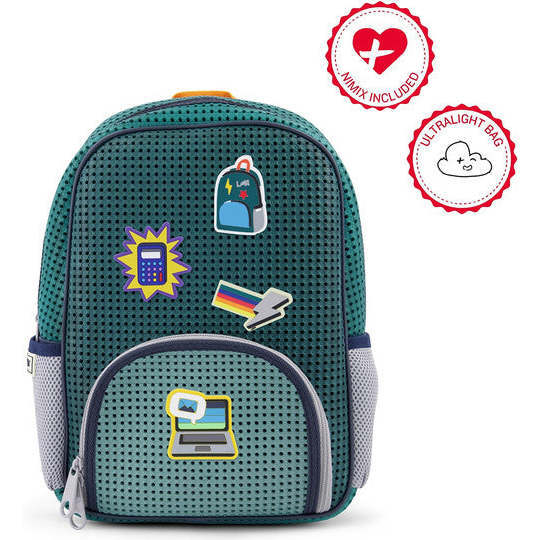 Starter Backpack, Multi Green & Nimix School Boy Set of 3