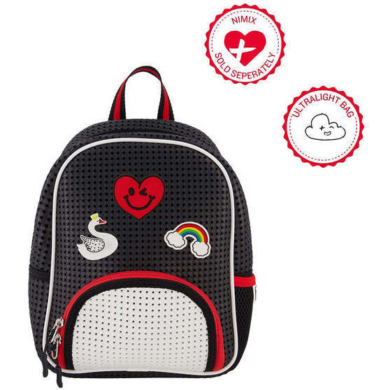 Little Starter Backpack, Red Classic & Nimix Heart Set of 3