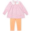 Morgan Set Girls' Legging Set, Pretty Pumpkins - Mixed Apparel Set - 1 - thumbnail