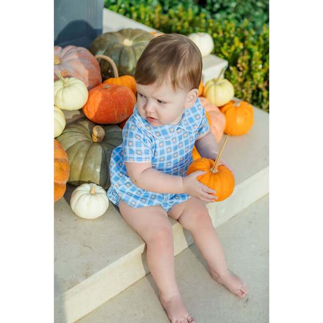 Palmer Boys' Bubble, Pumpkin Plaid - Onesies - 3