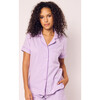 Pima Cotton Short Set, Lavender - Pajamas - 3
