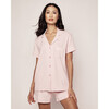 Pima Cotton Short Set, Pink - Pajamas - 2
