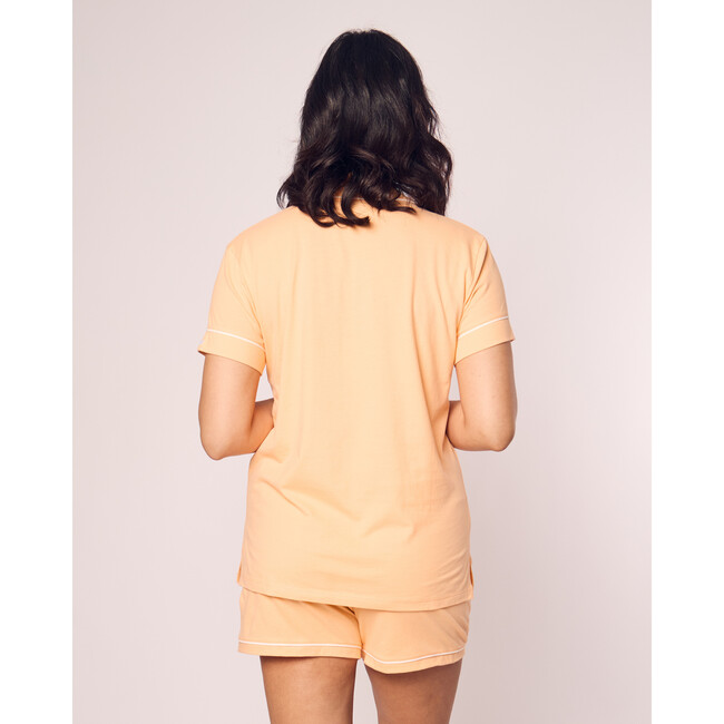 Pima Cotton Short Set, Peach - Pajamas - 4