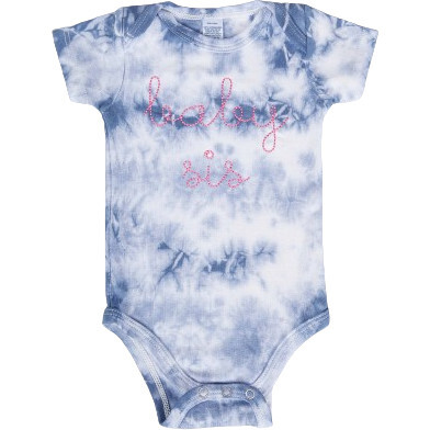 Little Sis Shortsleeve Onesie, Marble Tie Dye - Onesies - 1