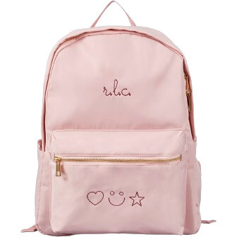 Personalized Script Embroidered Backpack, Pink