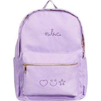 Personalized Script Embroidered Backpack, Lilac
