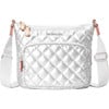 Women's Metro Scout Deluxe Quilt Crossbody Sling Bag, Matte Silver - Bags - 1 - thumbnail