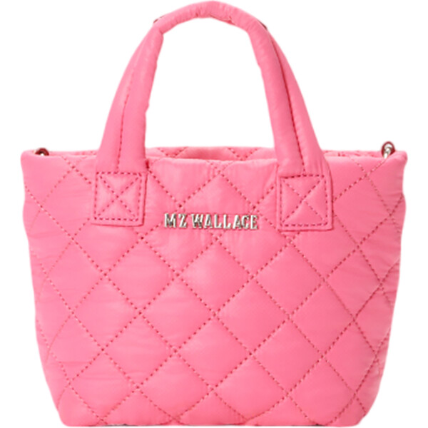MZ WALLACE ピンク キルティングポーチ Women's Petite Metro Deluxe Quilt Tote, Flamingo - MZ