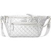 Women's Crosby Quilt Crossbody Sling Bag, Matte Silver - Bags - 1 - thumbnail