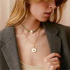 Women's Pearl Leather Cord Necklace, Palm Green - Necklaces - 2