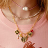 Women's Pearl Leather Cord Necklace, Ballet Pink - Necklaces - 3