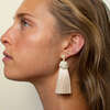 Women's Hart's Signature Top-Knot Tassel Earrings, Bone - Earrings - 2