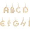 Women's Groovy Diamond Initial Charm - Charms - 2