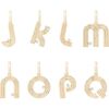 Women's Groovy Diamond Initial Charm - Charms - 5