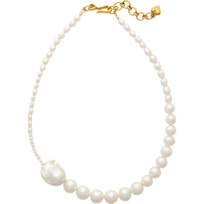 Women's Sadie Multi-Size Pearl Necklace, Golf & Pearl
