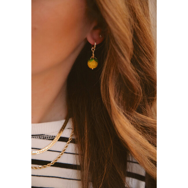 Women's Fruit Salad Earrings, Orange & Lemon - Earrings - 3