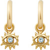 Women's Alexis Earrings, Gold & Sky - Earrings - 1 - thumbnail