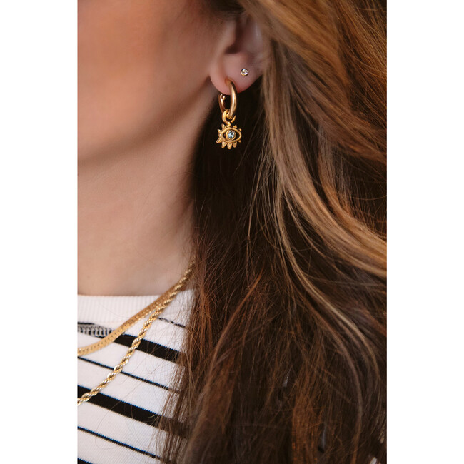 Women's Alexis Earrings, Gold & Sky - Earrings - 4