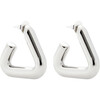 Women's Goldie Hoops, Silver - Earrings - 1 - thumbnail