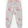 Unicorn Print Bootleg Stretch Pant, Gray Mix - Sweatpants - 4