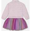 Super Soft Sweatshirt Dress Tulle Skirt, Rainbow - Dresses - 3