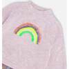 Super Soft Sweatshirt Dress Tulle Skirt, Rainbow - Dresses - 4