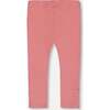 Super Soft Embroidered Brushed Rib Leggings, Light Pink - Leggings - 3